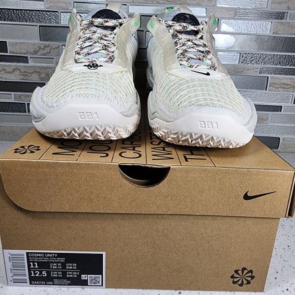 Nike Cosmic Unity SZ 11.0 Mens Basketball Shoes Natural White Grey DA6725 100 - Picture 8 of 8